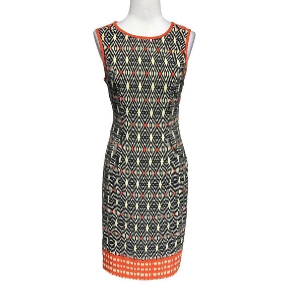 Musette Sleeveless Abstract Shift Dress Size 6 - Picture 1 of 4